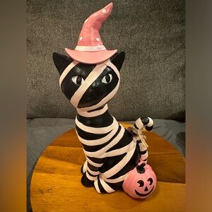 Goblin & Ghoul Halloween Black Cat Mummy Pink Witch Pumpkin Resin Figure NEW